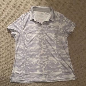 Like New Women’s Purple Camo Polo